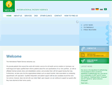 Tablet Screenshot of international-patient-service.com